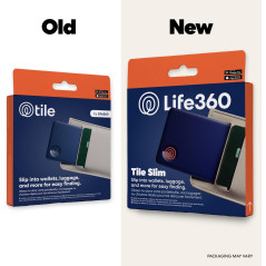 Life360 Tile Slim Bluetooth Tracker - Wallet & Item Locator Navy Blaze