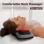 VIKTOR JURGEN Shiatsu Back Massager with Heat – Deep Tissue Electric Kneading 3D Massage Pillow for Pain Relief VIKTOR JURGEN Shiatsu Back Massager with Heat – Deep Tissue Electric Kneading 3D Massage Pillow for Pain Relief