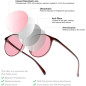 BRADDELL FL-41 Rose & FL-60 Brown Tinted Migraine Glasses for Fluorescent LED Glare, Photophobia (Medium-Small) BRADDELL FL-41 Rose & FL-60 Brown Tinted Migraine Glasses for Fluorescent LED Glare, Photophobia (Medium-Small)