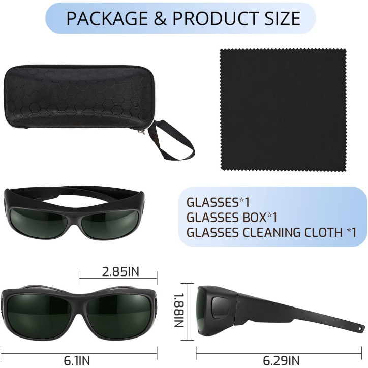 IPL Laser Safety Glasses 200-2000nm Protective Goggles for Hair Removal & Cosmetology Use