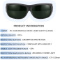 IPL Laser Safety Glasses 200-2000nm Protective Goggles for Hair Removal & Cosmetology Use
