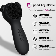 Rechargeable Silicone Face Scrubber Brush for Men & Women – Waterproof