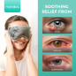 MyHalos® Heated Eye Mask for Dry Eyes - Steam Warm Compress for Styes, Chalazion, Blepharitis & MGD - FSA/HSA Eligible