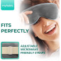 MyHalos® Heated Eye Mask for Dry Eyes - Steam Warm Compress for Styes, Chalazion, Blepharitis & MGD - FSA/HSA Eligible