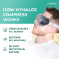 MyHalos® Heated Eye Mask for Dry Eyes - Steam Warm Compress for Styes, Chalazion, Blepharitis & MGD - FSA/HSA Eligible