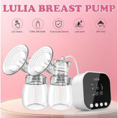 Lulia Double Electric Breast Pump – 4 Modes, Portable, BPA Free, Quiet