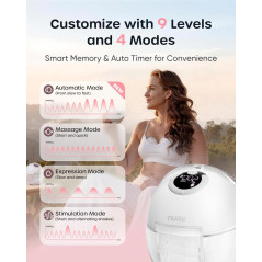 Nuliie S32 Hands-Free Wearable Breast Pump - 4 Modes, Anti-Leak, 2-Pack