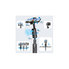 Auto Face Tracking Tripod 67'' for iPhone with 360° Rotation & Bluetooth Remote