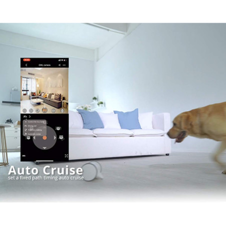 SKYMEE Owl Robot: Caméra Interactive pour Animaux avec Distributeur de Friandises - Surveillez et Amusez Votre Compagnon!