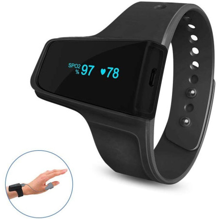 WellOxy: Moniteur dOxygène & Rythme Cardiaque Bluetooth - Sommeil Paisible Garanti!