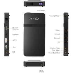 Akaso Mini Projector, the projector to take anywhere with you