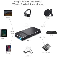 Akaso Mini Projector, the projector to take anywhere with you