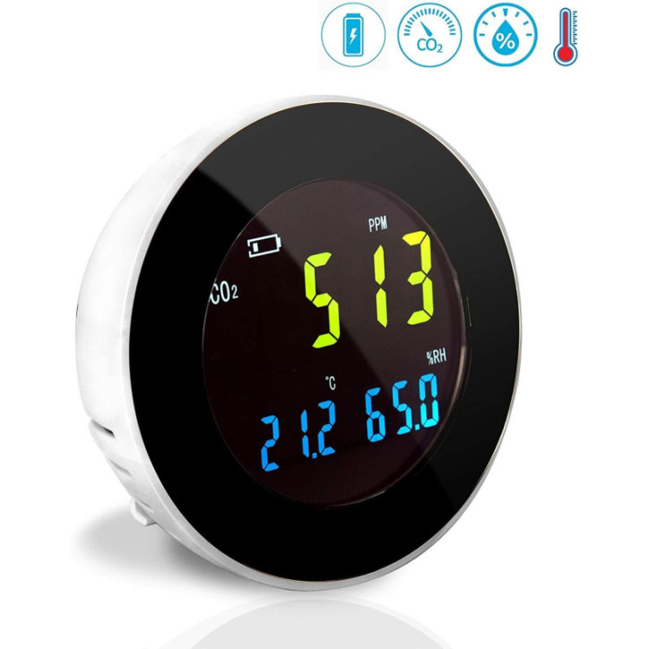 Pyle Smart Air Quality Monitor: Breathe Easier with Real-Time CO2, Temp & Humidity Readings! Pyle Smart Air Quality Monitor: Breathe Easier with Real-Time CO2, Temp & Humidity Readings!