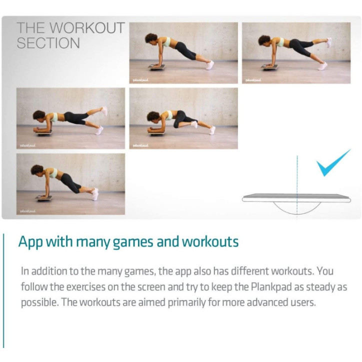 Plankpad: Interactive Core Trainer - Make Planking Fun & Effective! Balance Board with Fitness App Plankpad: Interactive Core Trainer - Make Planking Fun & Effective! Balance Board with Fitness App