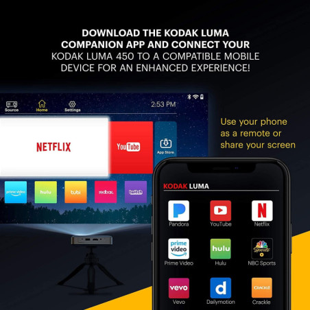 KODAK Luma 450: Projecteur Portable Full HD, Votre Cinéma Privé Partout!