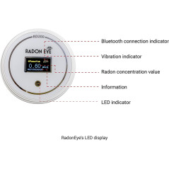 Ecosense RD200: Détecteur de Radon Intelligent - Surveillance en Temps Réel, Alerte Smartphone