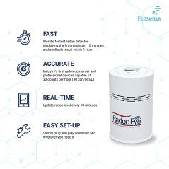 Radon Eye RD200, le détecteur de radon rapide